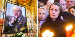 Горе молодой жены, красные розы от Путина, слова Собчак и Канделаки: Как в Москве прошло прощание с Церетели
